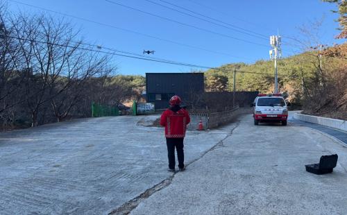 산불!! 지상에서도 감시 공중에서도 감시